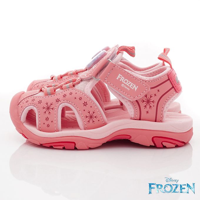 冰雪奇緣 - 冰雪奇緣電燈護趾涼鞋-FOKT37693蜜桃粉(中小童)-涼鞋-蜜桃粉