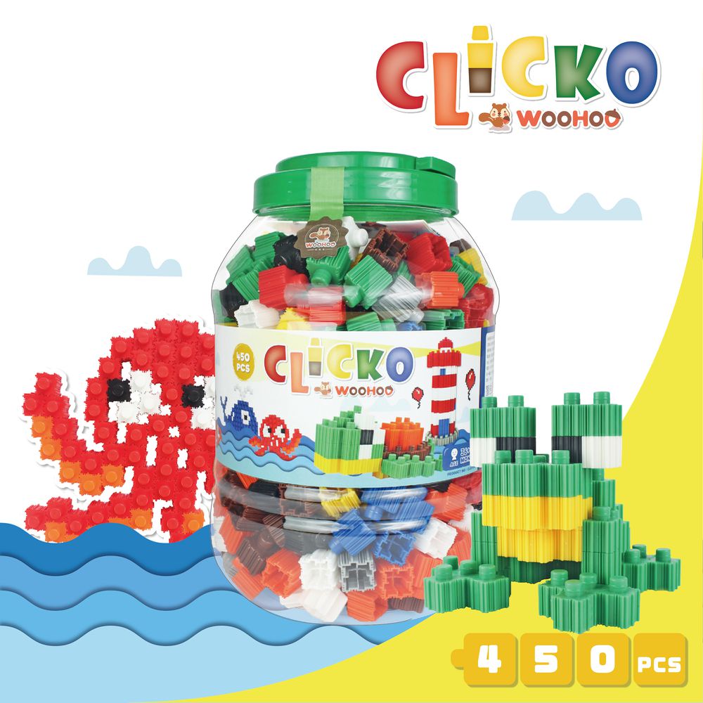 WOOHOO - CLICKO 卡卡積木 - 450pcs