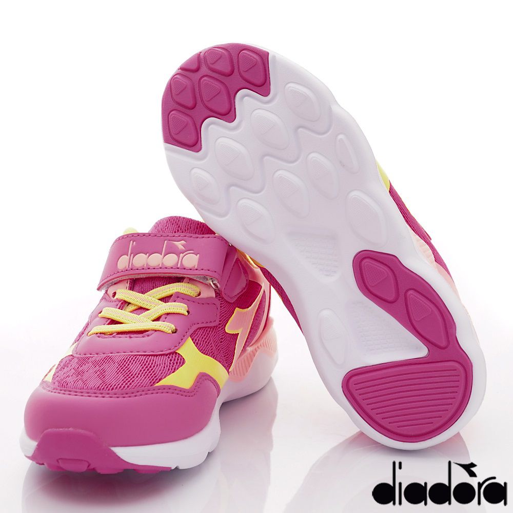 DIADORA - 春夏新品義式競速運動潮流鞋款(大童段)-粉