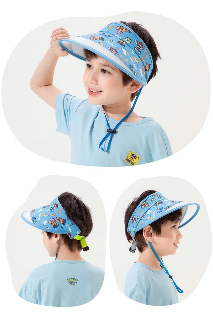 汪汪隊空頂防曬遮陽帽-卡通人物-天天-粉色 (52-58cm)-綁帶顏色隨機