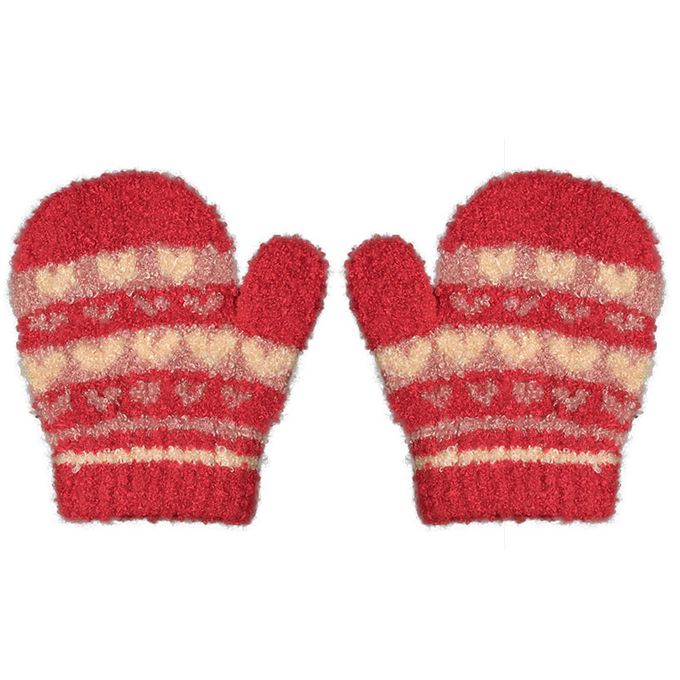 akachan honpo - 手套-愛心-紅色 (100cm)