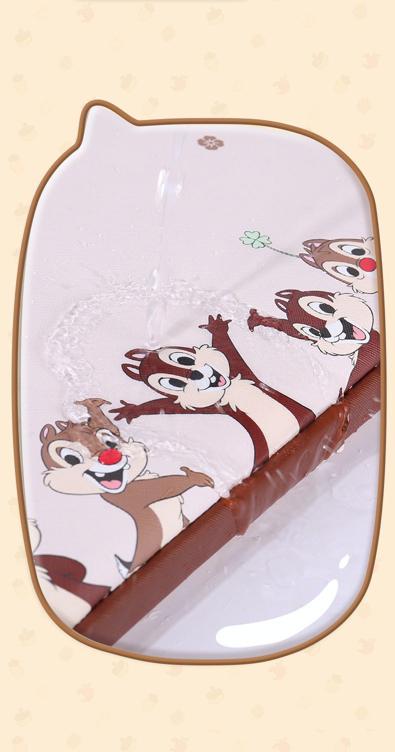 迪士尼手提電腦包-歡呼的奇奇蒂蒂-杏+棕