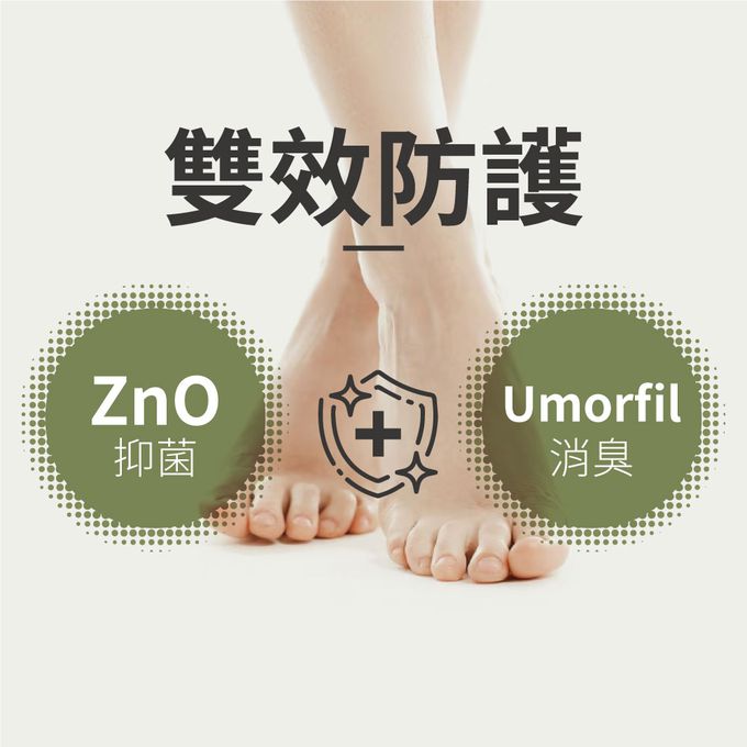 貝柔 Peilou - Supima抗菌萊卡除臭襪-船型襪(女-6雙組)-白色 (24-26cm)