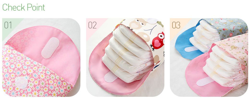 韓國 Coney Island - 防水尿布收納袋-貓頭鷹朋友 (20.5X23.5cm)