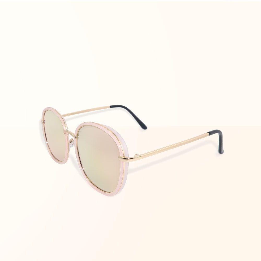 ALEGANT - 韓流微暈粉色水銀寶麗來偏光墨鏡│UV400太陽眼鏡