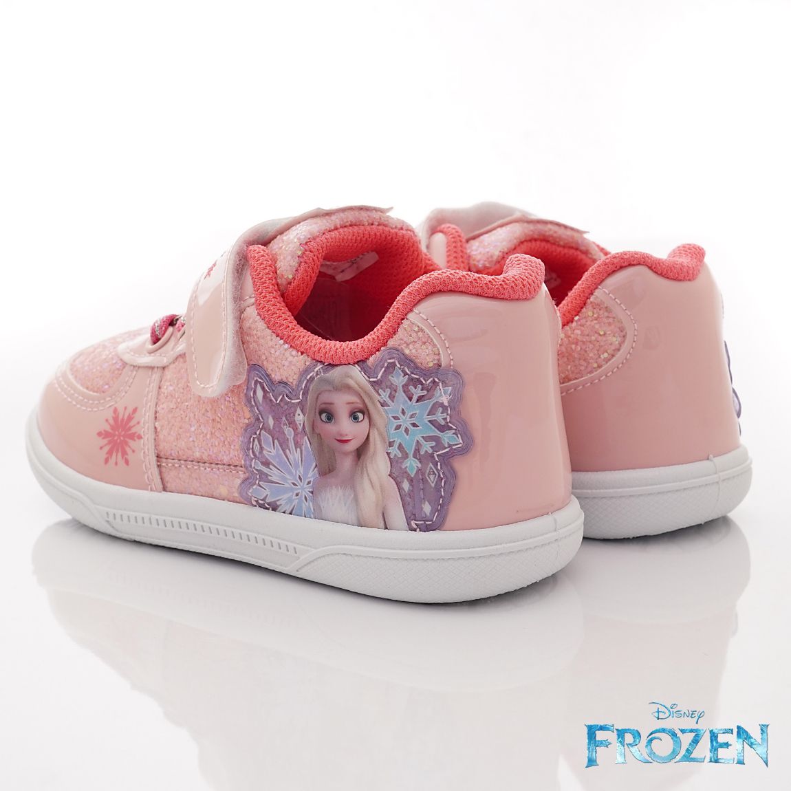 冰雪奇緣 - 台灣製冰雪奇緣休閒運動款(中小童段)-休閒鞋-蜜桃粉