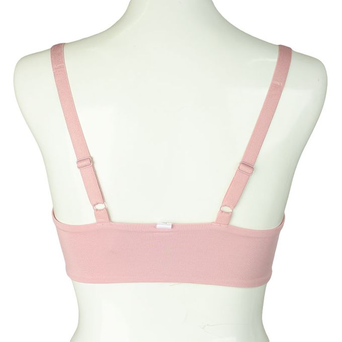 akachan honpo - 無鋼圈胸罩-套頭式 觸感滑順-粉紅色