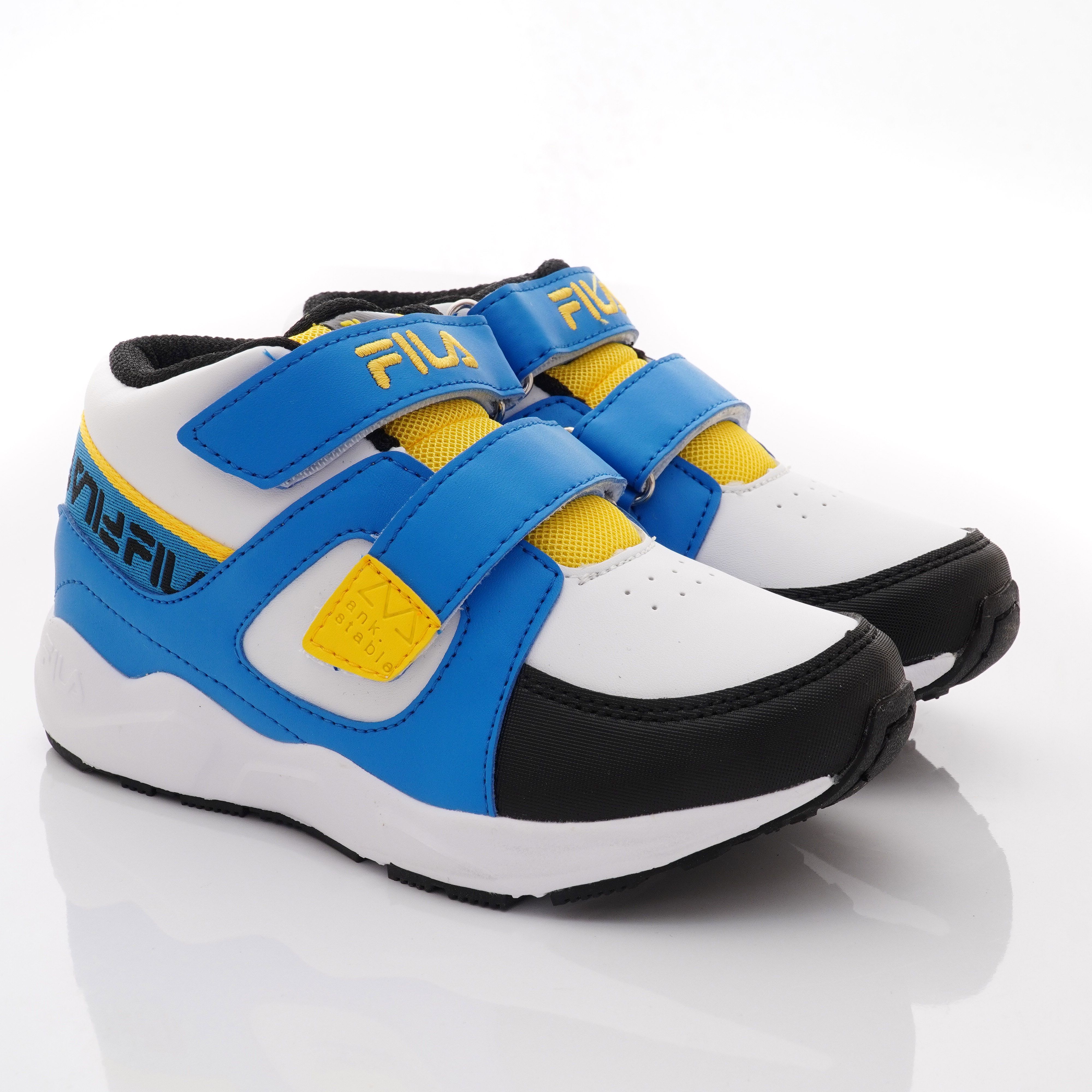 FILA - 全方位穩定機能鞋款(中小童段)-運動鞋-藍黃