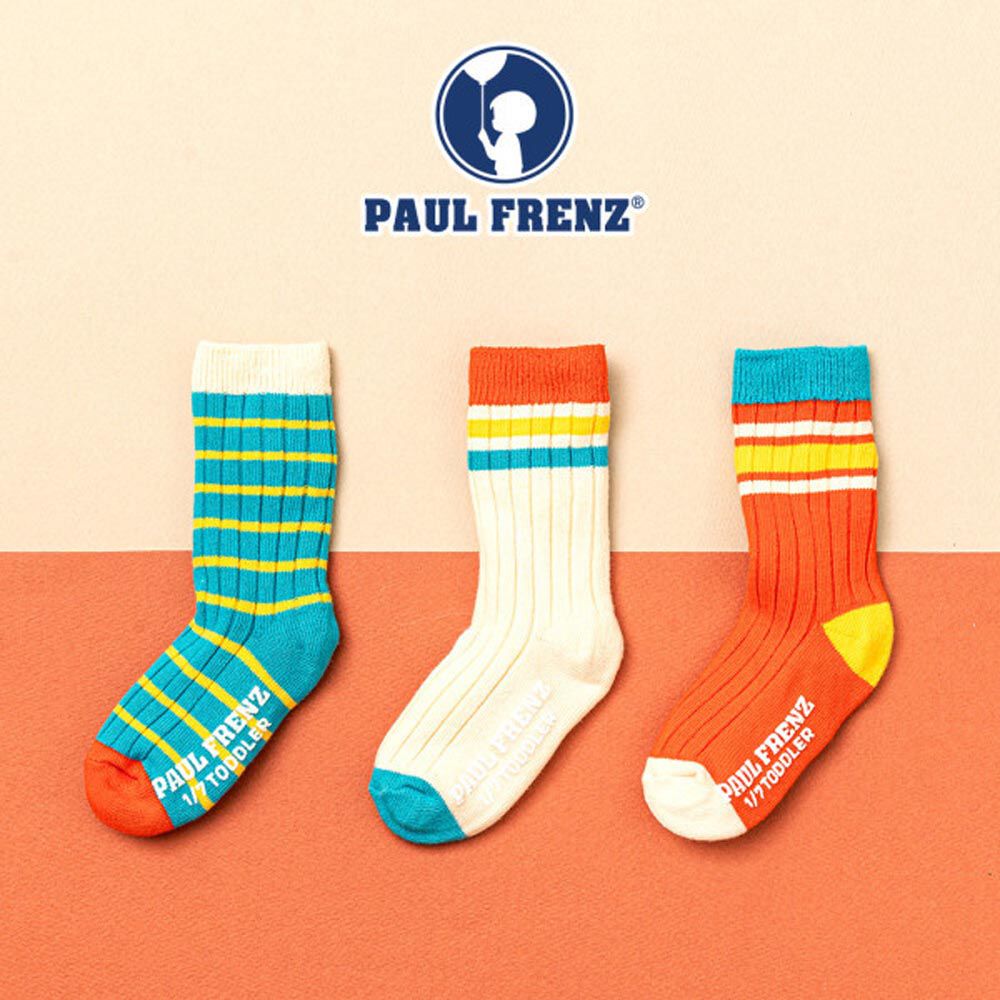 韓國 PAUL FRENZ - (3入組)韓製彈力中長筒襪-PETER