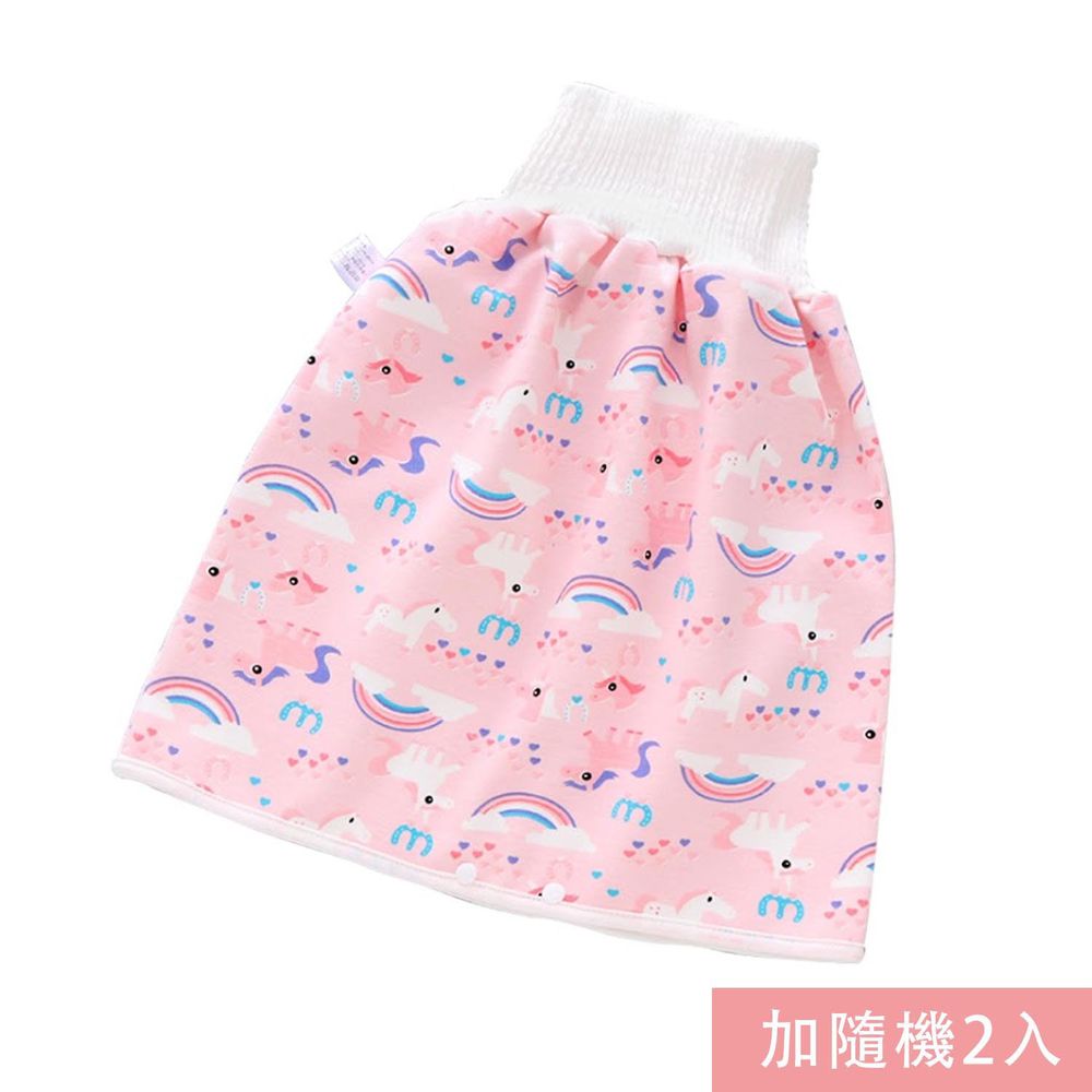 JoyNa - 3入-學習褲 隔尿裙 三層大版型隔尿褲-彩虹馬+隨機2入
