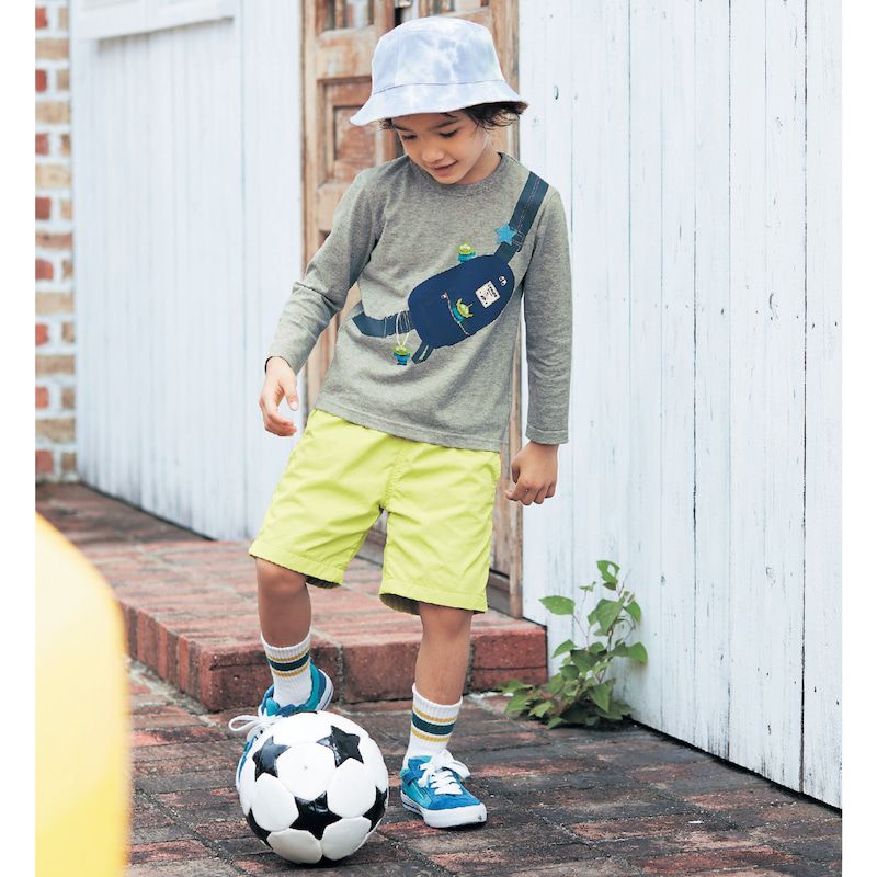 日本千趣會 - 迪士尼印花長袖上衣-米奇戴耳機