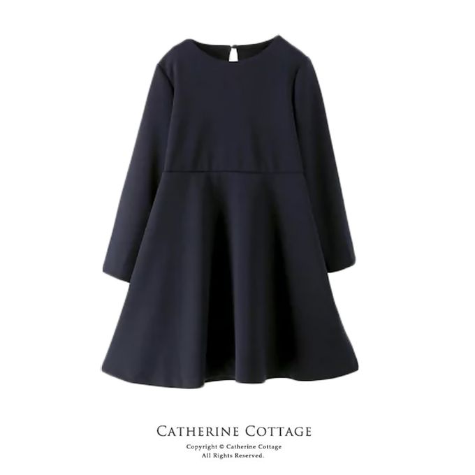 日本 Catherine Cottage - [萬聖節]小魔女長袖洋裝(附髮箍)-海軍藍