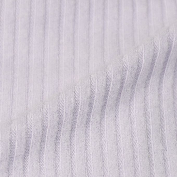 akachan honpo - 長袖假兩件休閒上衣-刺繍-紫色