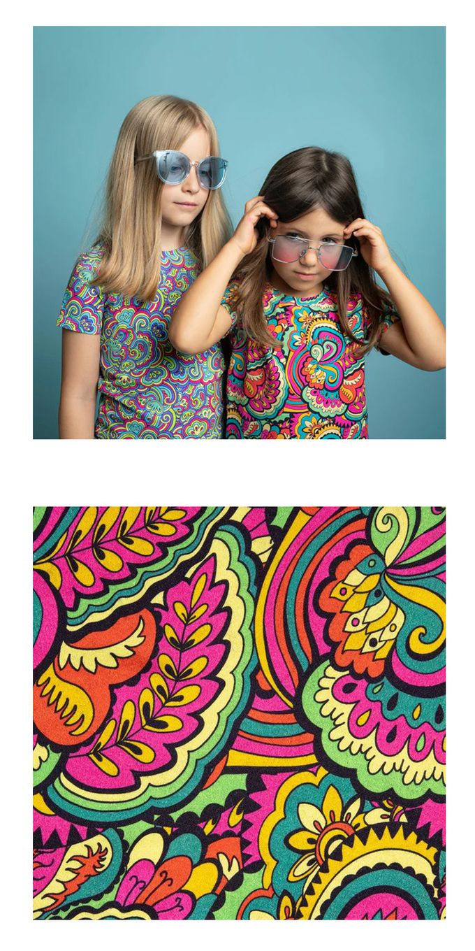 英國 SLEEP NO MORE - 100% 有機棉長袖連身裙-綺麗世界