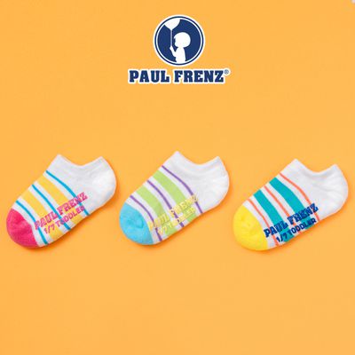 韓國 PAUL FRENZ - (3入組)韓製彈力短筒襪-PICO