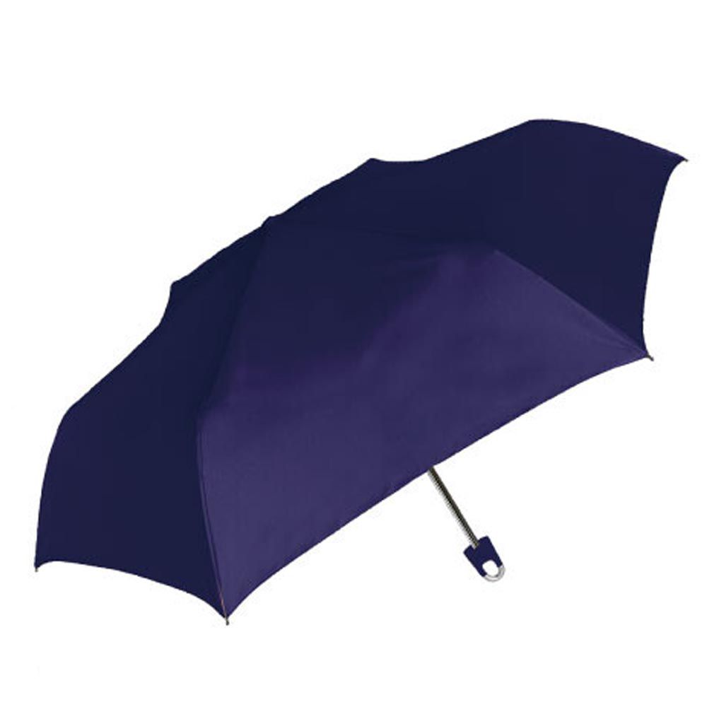 日本中谷 - 掛勾式輕量折疊傘/晴雨兩用傘-深海藍 (傘骨55cm)