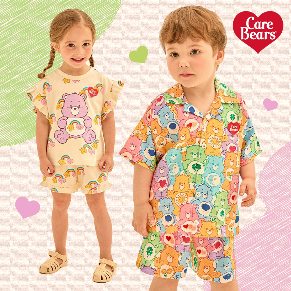 短袖新品！全球超人氣【Care Bears】聯名彩虹愛心熊 ♡
