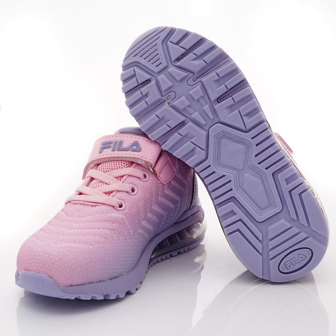 FILA - 氣墊慢跑運動鞋-3-J402X-951粉紫(中大童段)-運動鞋-粉紫