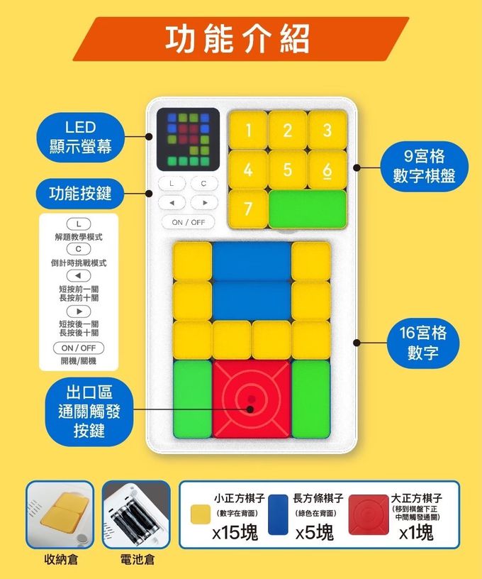 Hereu - 益智解謎滑塊 (160mm*45mm*240mm)