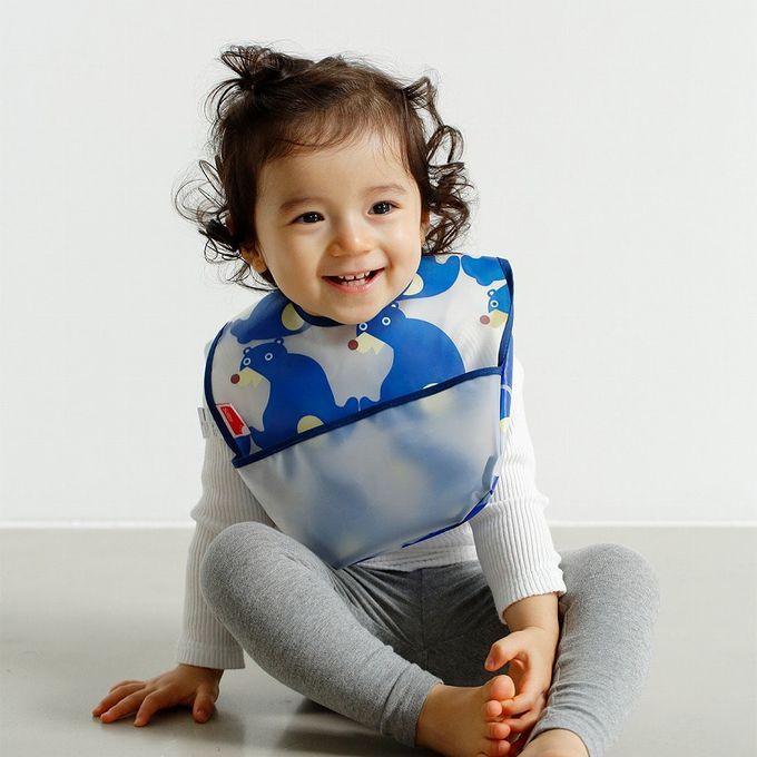 akachan honpo - 用餐圍兜3件組-小熊