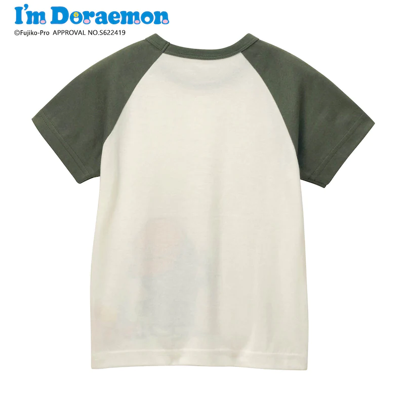 日本千趣會 - 哆拉A夢天竺棉短T-街頭塗鴉-墨綠