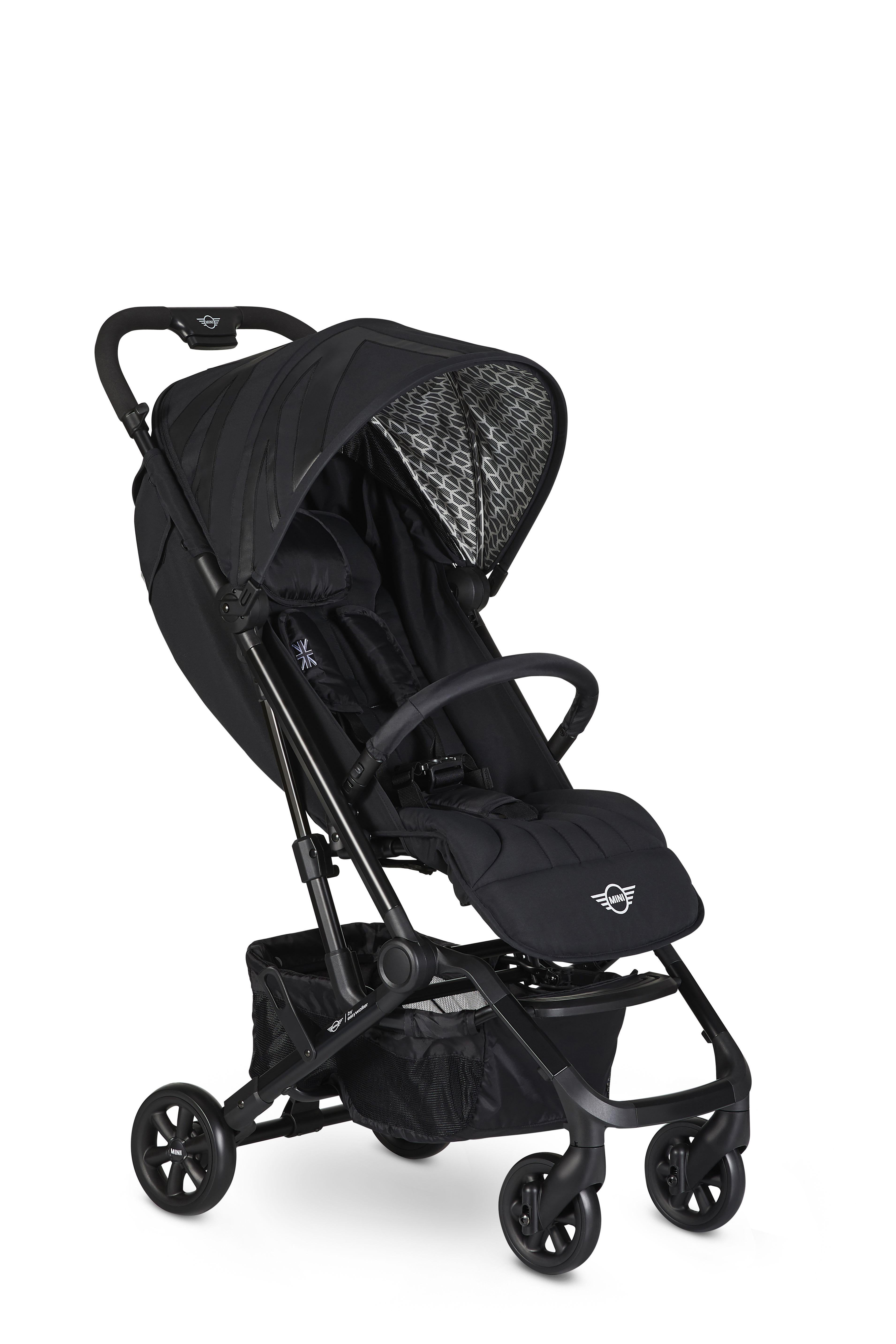 荷蘭 easywalker - Mini by Easywalker Buggy XS-牛津黑-贈送(肩背帶.蚊帳.收納提袋.前扶手.雨罩)