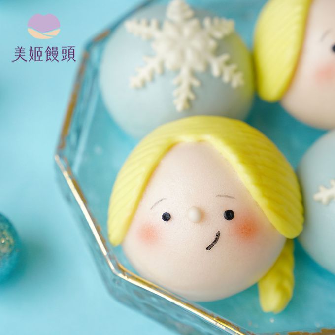 美姬饅頭 - 小公主鮮乳造型饅頭-40g*6顆